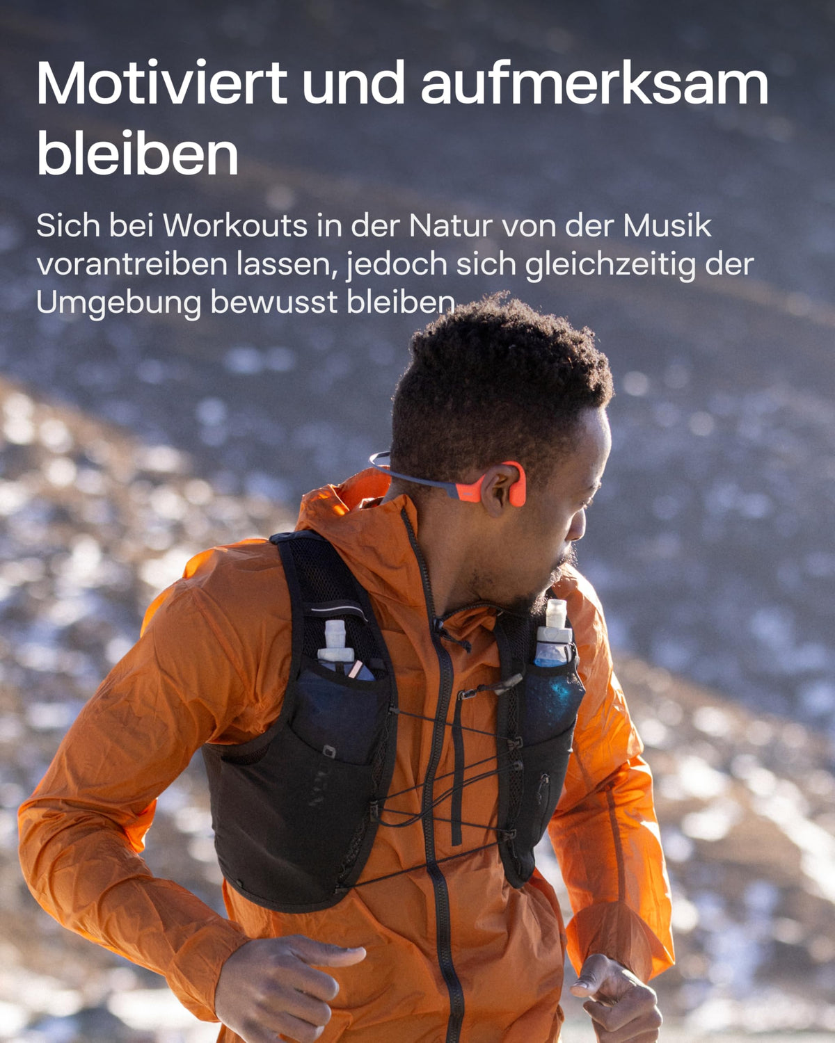 Knochenschall-Schwimmkopfhörer OpenSwim Pro S711 mit 32 GB MP3-Player und Bluetooth, Rot