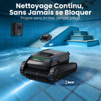 Robot de piscine sans fil PC10 pour nettoyage du fond des murs et de la ligne d'eau batterie 5200 mAh débit 18927 L/h