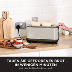 3-in-1 Toaster und Elektrogrill mit Deckel, 7 Kochfunktionen, für Toast, Bagel, Panini und Sandwiches, Stone Gold