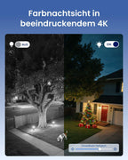 4K PTZ Überwachungskamera Außen mit Auto-Tracking, 6-fachem Hybrid-Zoom und Dual-Band Wi-Fi 6 für 360° Rundumsicht