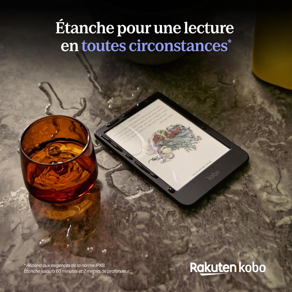 Liseuse eBook couleur Clara Colour écran E Ink Kaleido 3 6 pouces étanche avec stockage 16 Go
