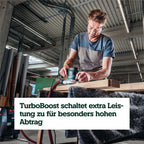 Exzenterschleifer SXE 450 TurboTec mit Duo-Schwingkreisverstellung und Vario-Elektronik, 350 W, 4 m Kabel