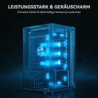 Getränkekühlschrank 86 L freistehend mit 4 verstellbaren Ablagen digitaler Temperaturregelung 1–18 °C LED-Beleuchtung und Frostfrei