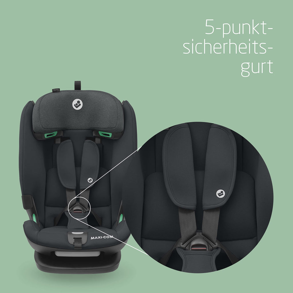 Kindersitz mitwachsend i-Size 76-150 cm, Titan Plus, ISOFIX mit Top-Tether, G-CELL-Seitenaufprallschutz, 4 Liegepositionen, 11-fach verstellbare