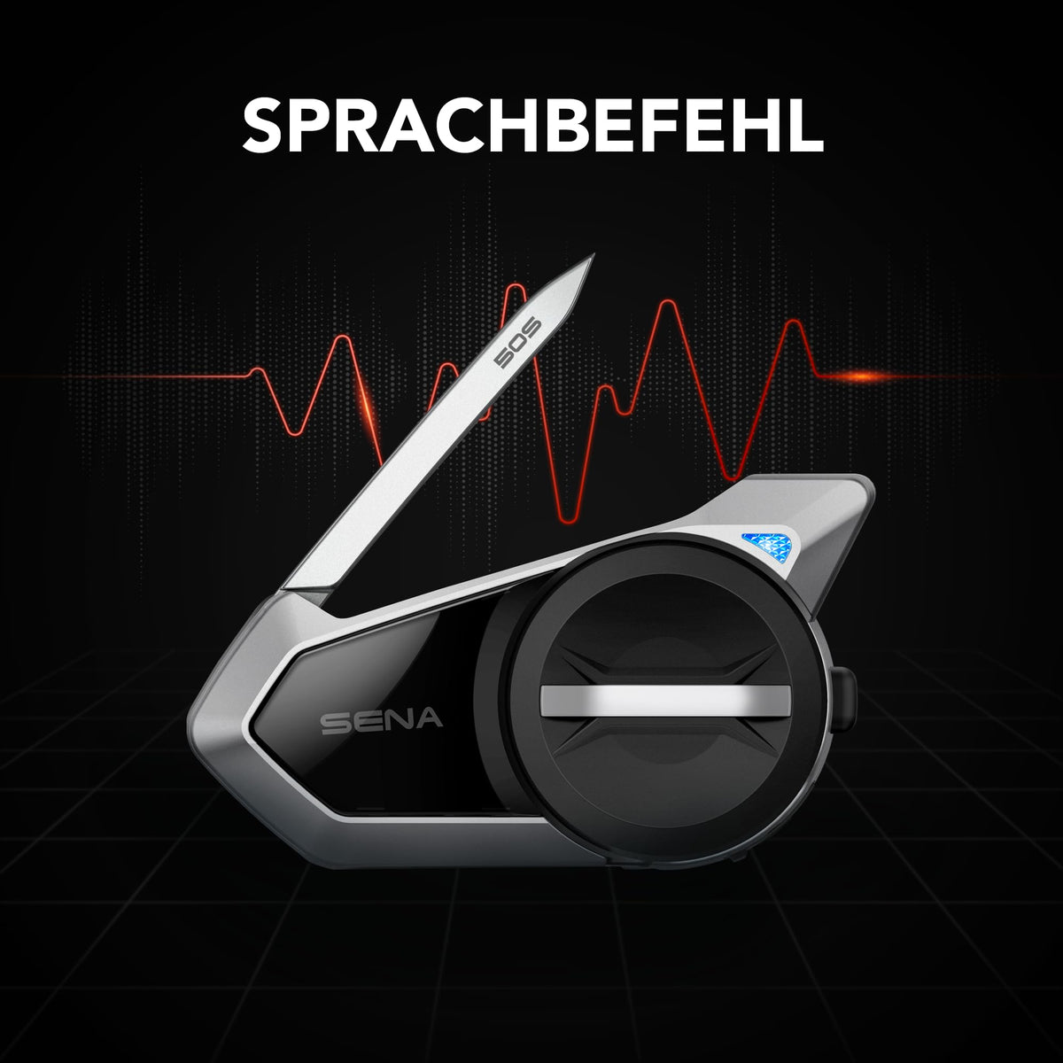 Motorrad Bluetooth Headset mit Drehrad und Sound by Harman Kardon, Mesh Intercom und Premium Mikrofon