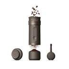 Elektrische Kaffeemühle Fino mit Kegelmahlwerk aus Edelstahl, 28 Mahlgrade, USB-C, tragbar, Tundra Brown
