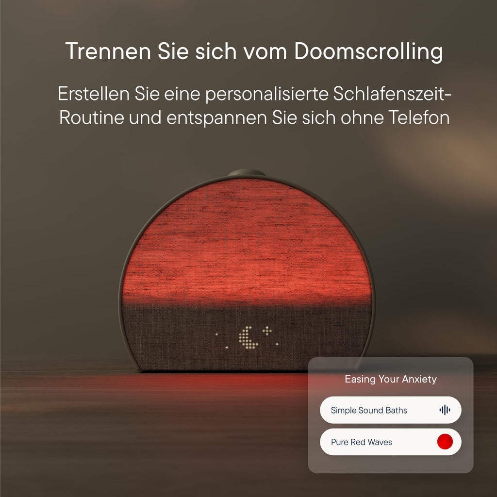 Sonnenaufgangswecker Soundmaschine Restore 3 smartes Licht über 80 Schlafklänge Bluetooth dimmbares Display Sonnenaufgangssimulation Weiß