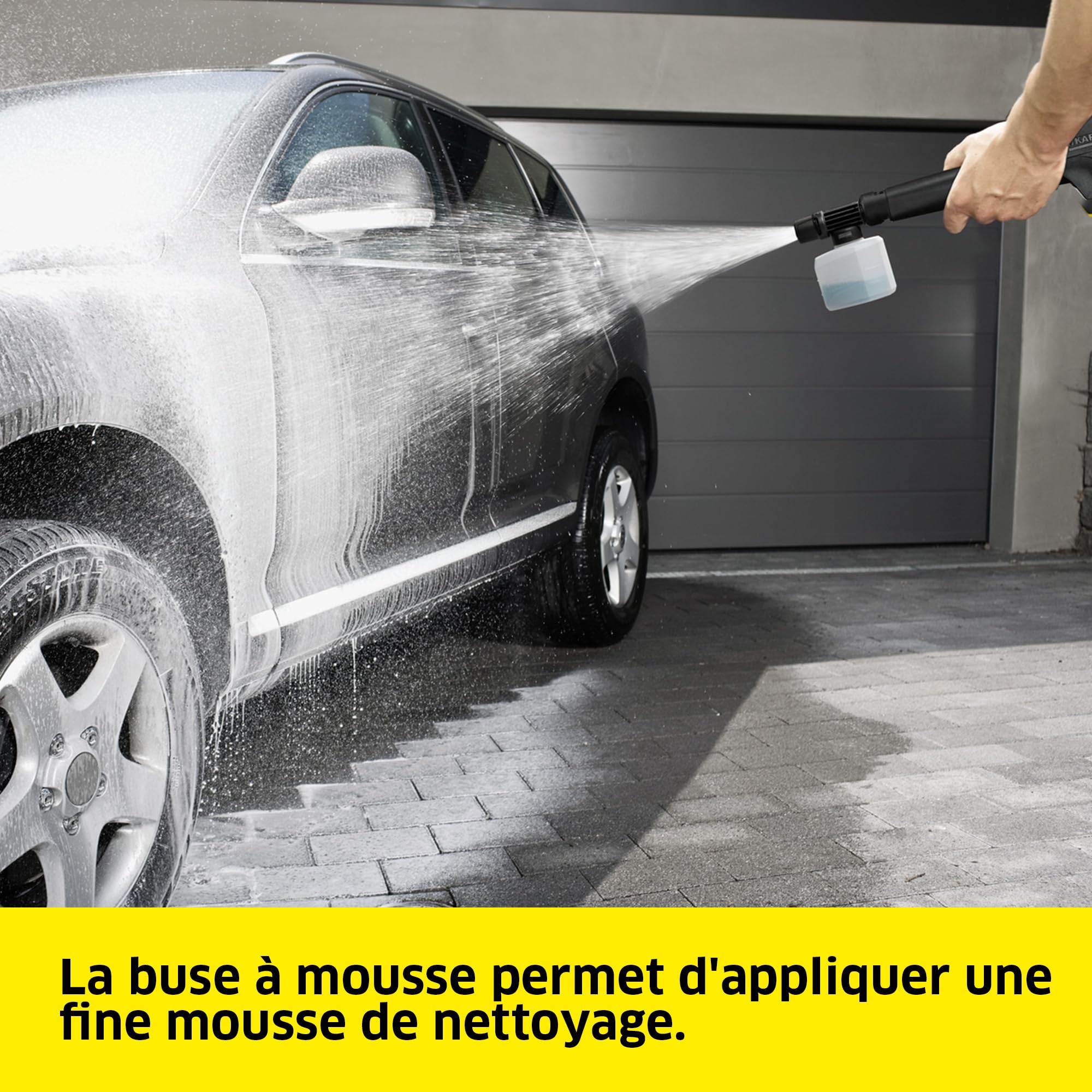 Nettoyeur haute pression K 4 FJ Home 130 bar débit 420 l/h avec pistolet HP lance Vario Power rotabuse buse à mousse et Home Kit