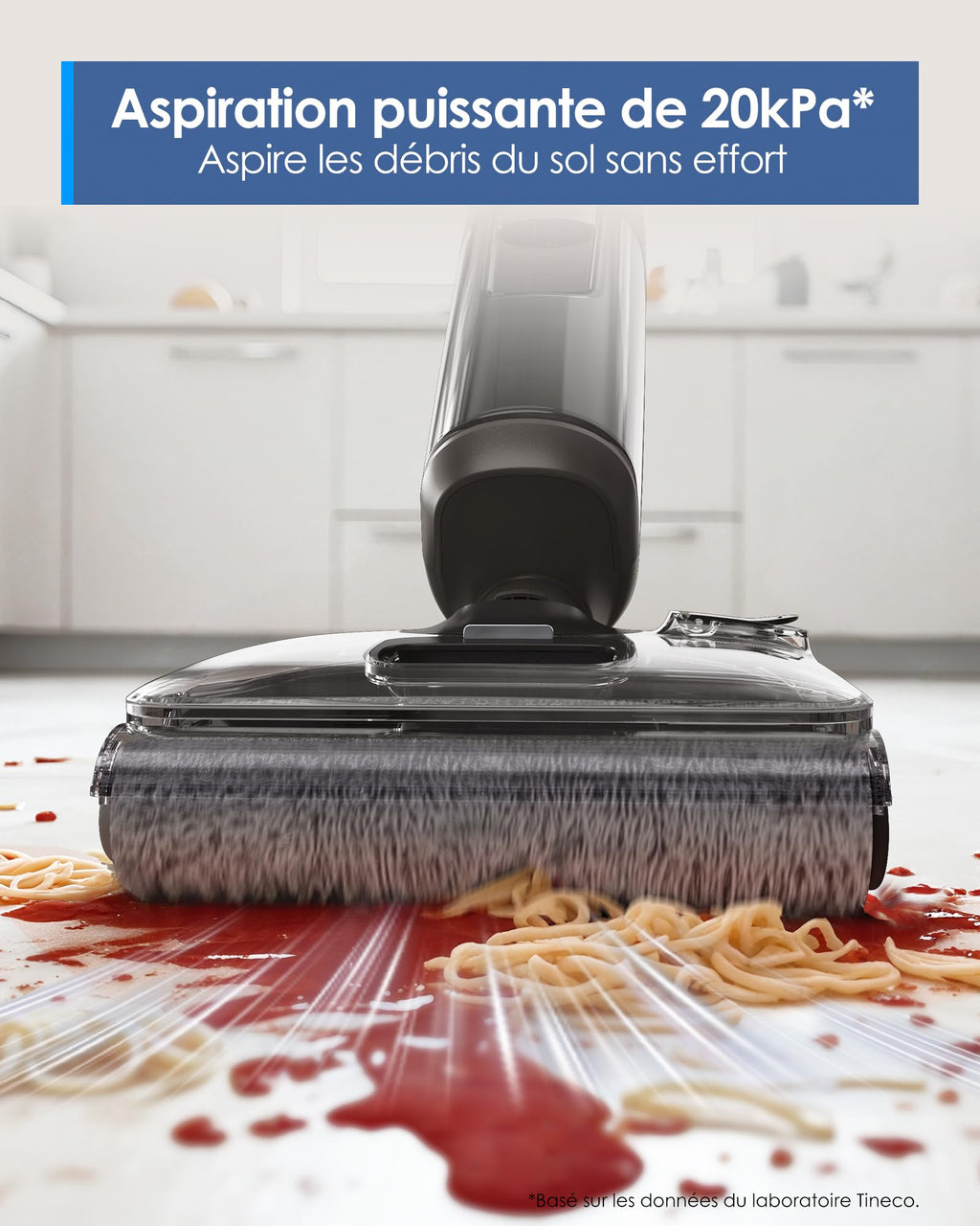 Aspirateur laveur sans fil Floor One i6 Stretch 20 kPa 180° 40 min avec station de séchage