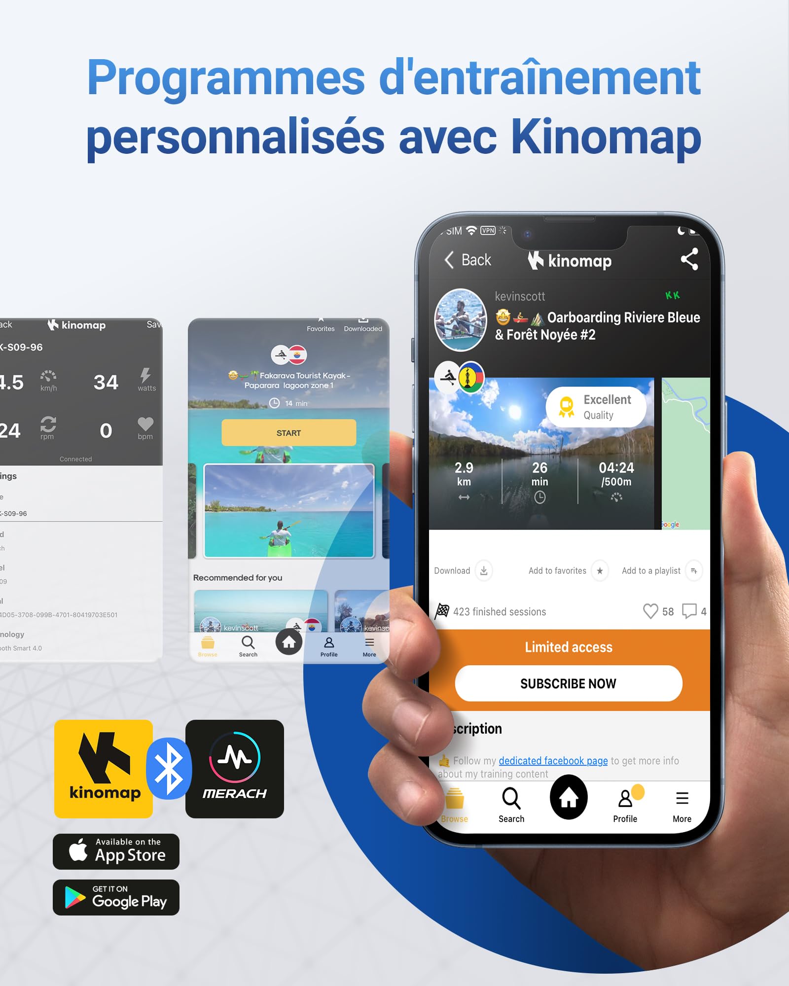 Vélo d'appartement pliable MR-S15H1 résistance magnétique 16 niveaux écran LCD avec application et bande de résistance
