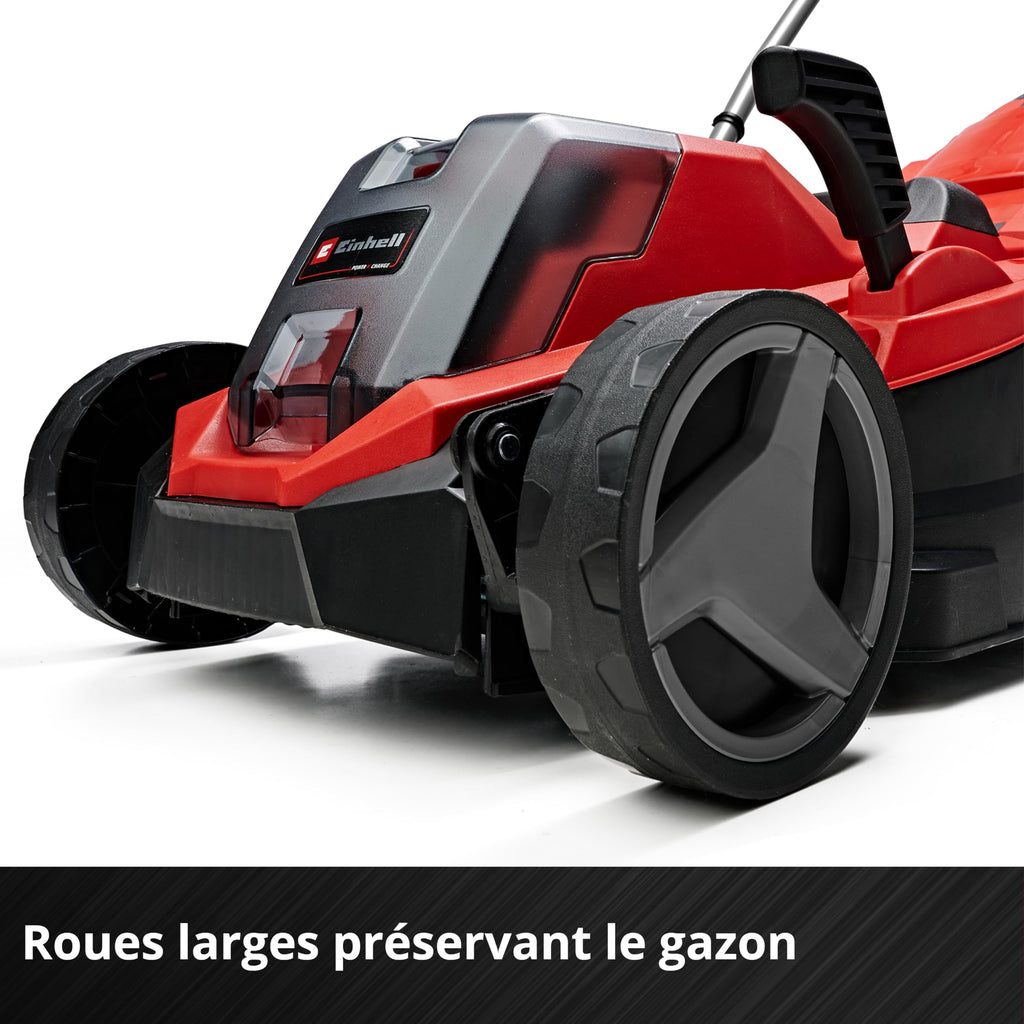 Tondeuse à gazon sans fil GE-CM 18/33 Li Power X-Change 18V largeur de coupe 33 cm avec batterie 4,0 Ah et chargeur