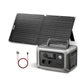 Tragbare Powerstation 299Wh mit 100W Solarpanel, 600W LiFePO4 Solargenerator R600