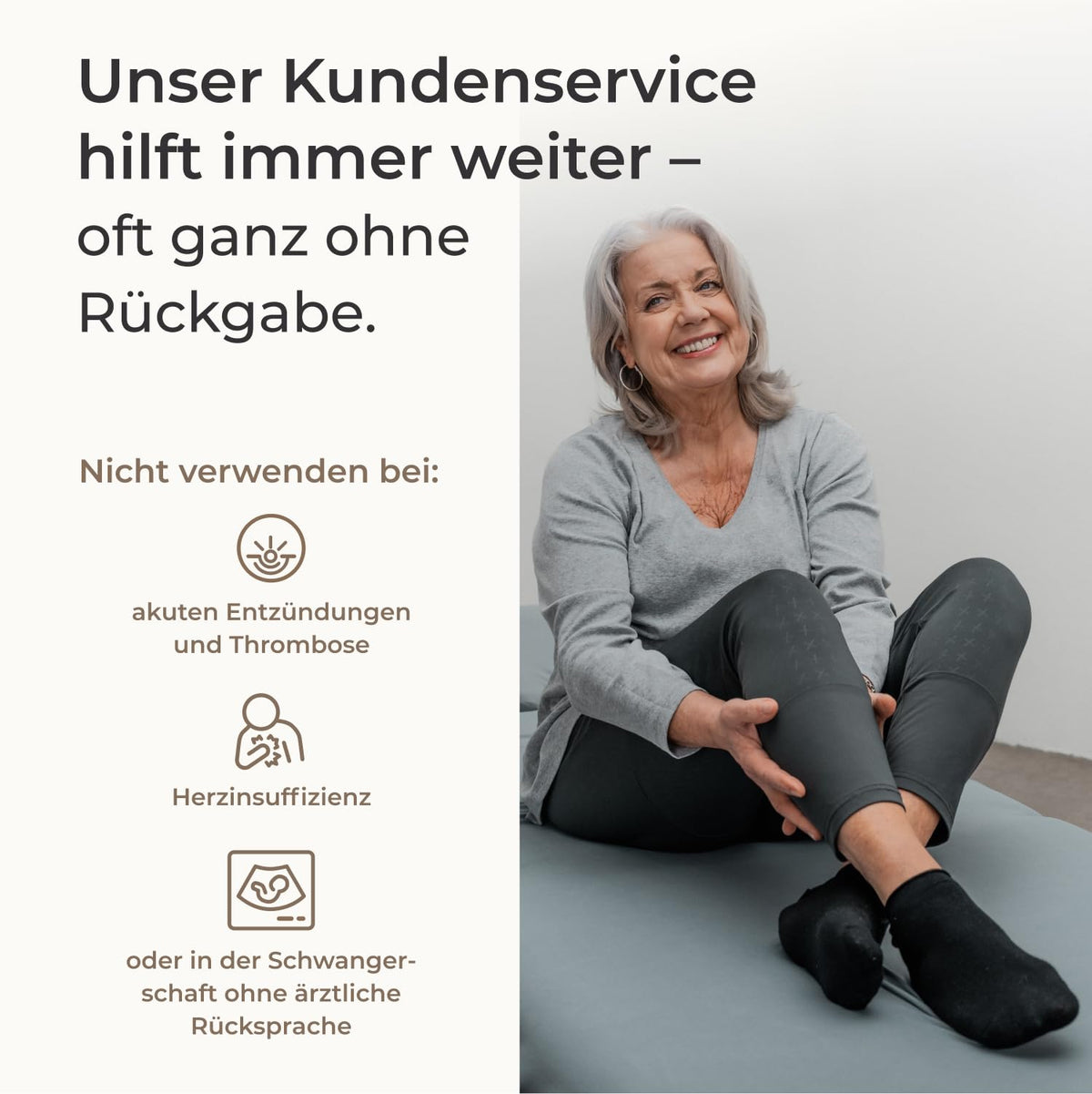 Beinmassagegerät mit 2 Beinmanschetten und 4 Luftkammern, luftbetriebene Kompressionsmassage für Beine und Füße