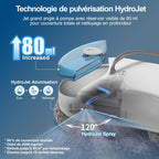 Robot nettoyeur de vitres S55 Pro avec aspiration 6500Pa navigation SLAM 4.0 pulvérisation HydroJet réservoir 80ml