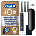 Brosse à dents électrique iO 6 avec 3 brossettes de rechange 5 modes de brossage capteur de pression écran interactif étui