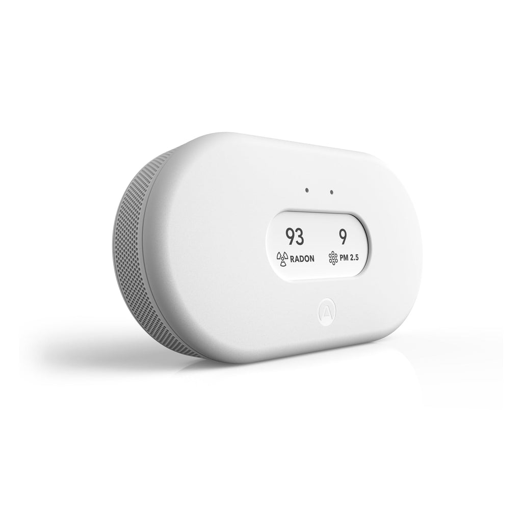 Radon- und Luftqualitätsmessgerät View Plus mit Feinstaub-, CO2-, VOC-, Luftfeuchtigkeits- und Temperaturmessung sowie Luftdruck