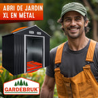 Abri de jardin métal XL avec fondation porte coulissante rangement extérieur 200 x 135 x 190 cm 2 m²
