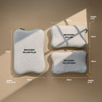 Ergonomisches Nackenkissen Recovery Pillow Plus 60x40 cm, höhenverstellbar 6–13 cm aus Memory Foam für Seiten-, Rücken- und Bauchschläfer mit