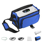 Tragbarer Sauerstoffkonzentrator 3 l/min 30,5 % Sauerstoffkonzentration mit Lithiumakku Netzteil Autokabel und Rucksack