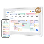 Digitaler Wandkalender 15,6 Zoll FHD Familienplaner mit 32GB Speicher und Wandhalterung, Touchscreen Tischkalender