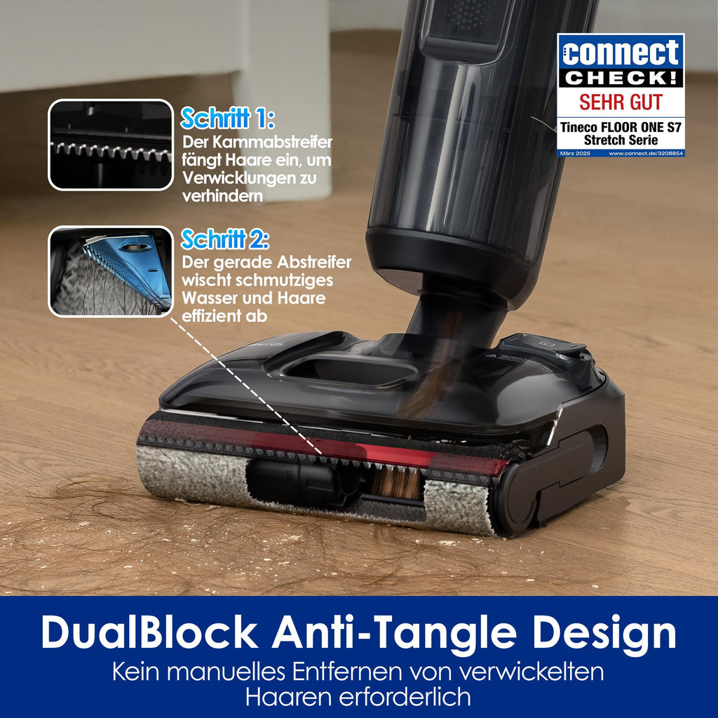 Nass-Trockensauger Floor ONE S7 Stretch Ultra mit DualBlock und FlashDry-Selbstreinigung, 50 Min Laufzeit