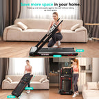 Tapis de course pliable CS-WP9 vitesse 12 km/h écran LED Bluetooth support tablette capacité 120 kg