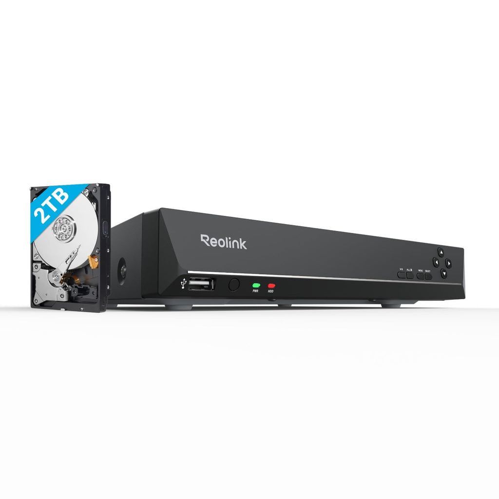 4K PoE NVR RLN8-410 8 canaux avec disque dur 2 To enregistreur vidéo réseau pour caméras IP PoE jusqu'à 8MP