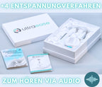 Kabelloses Ultraschallgerät für Zuhause mit Wärme, 3 Intensitätsstufen und Auto-Timer, inkl. Ladestation und Audio-Entspannungsübungen
