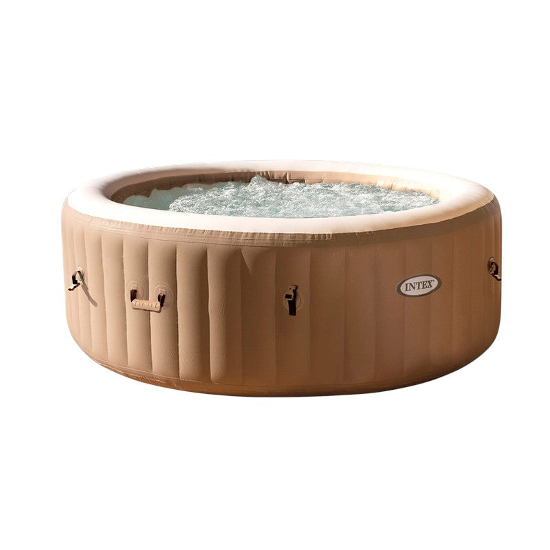 Spa gonflable 6 places Pure Spa Sahara 28428EX avec 140 diffuseurs à bulles panneau de contrôle digital et alimentation électrique 240 V