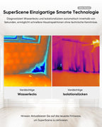 Wärmebildkamera E02 mit SuperIR 240 x 240 IR-Auflösung und visueller Kamera, 20 Hz, -20 °C bis 400 °C