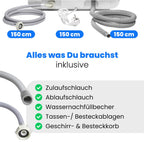 Tischgeschirrspüler TSG 5702 mit 5-Liter-Tank, 6 Programme und Frischluftfunktion, 3 Maßgedecke, inkl. Zulauf- und Ablaufschlauch