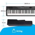 Piano numérique 88 touches avec 480 sons haut-parleurs MIDI USB support sac de transport casque pédale