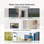 Visiophone connecté WiFi CP5 écran tactile 7 pouces installation 2 fils 1080p audio bidirectionnel vision nocturne