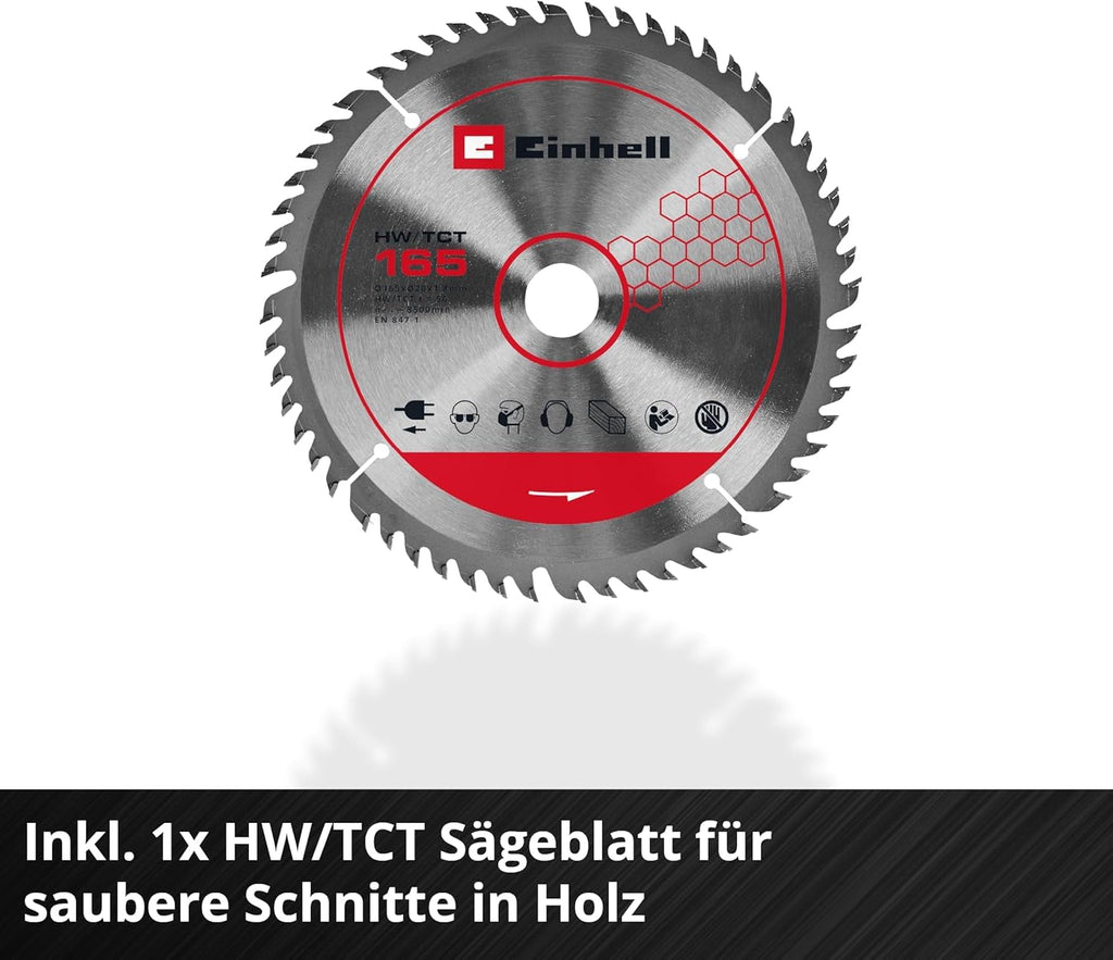 Akku-Tauchsäge TP-PS 18/165 Li BL Solo mit Brushless-Motor, 56 mm Schnitttiefe, inkl. Sägeblatt und Parallelanschlag