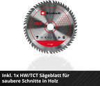 Akku-Tauchsäge TP-PS 18/165 Li BL Solo mit Brushless-Motor, 56 mm Schnitttiefe, inkl. Sägeblatt und Parallelanschlag