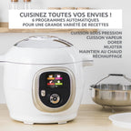 Multicuiseur intelligent Cookeo CE85CA10 6 L 1600 W avec écran tactile recettes intégrées et application de cuisson