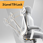 Chaise de bureau ergonomique V Chair Vchair-GR avec support lombaire 3D accoudoirs réglables 3D appui-tête réglable dossier en maille blanc