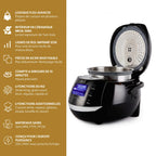 Cuiseur à riz intelligent Sakura 1,5L avec bol céramique 8 tasses logique floue avancée 6 fonctions de cuisson