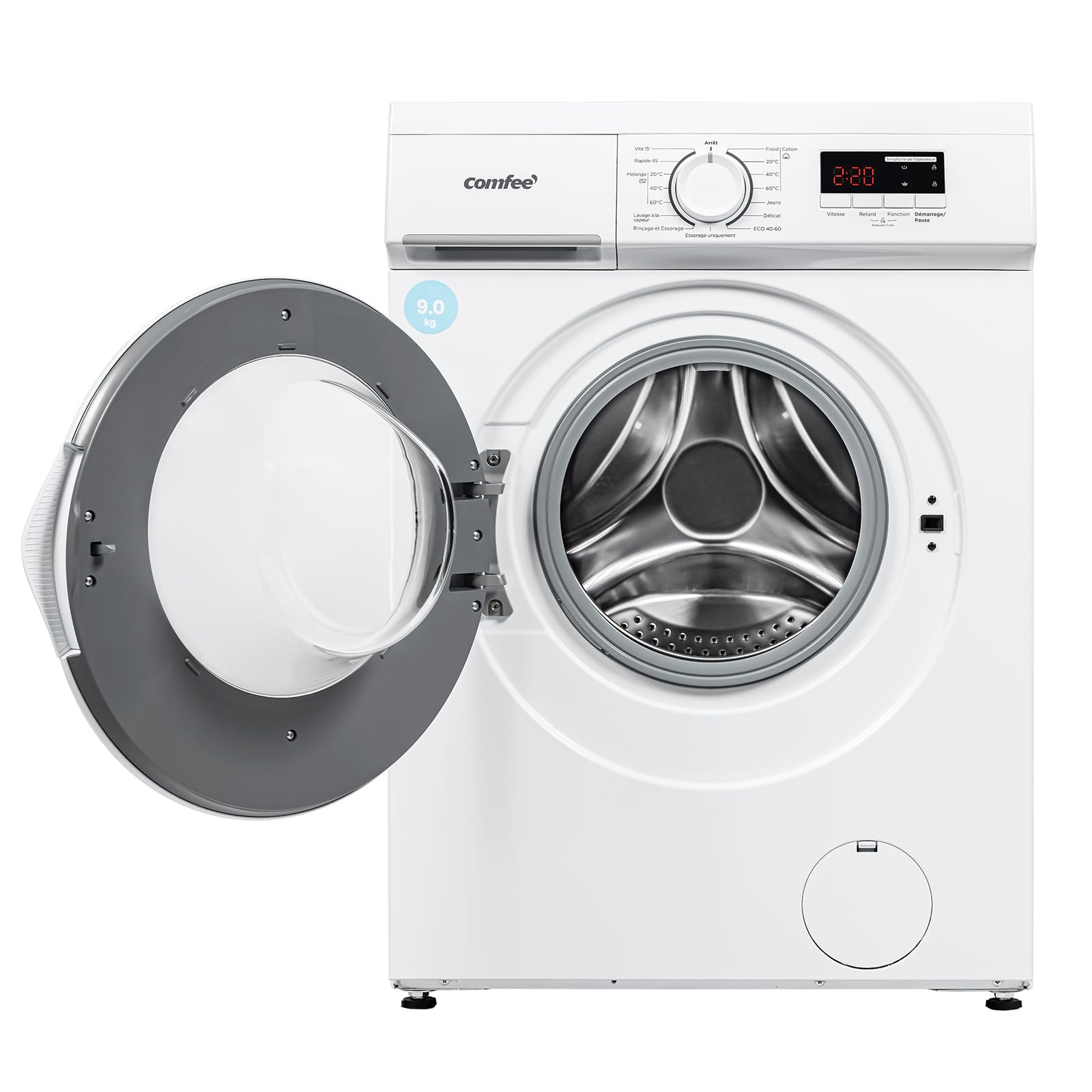 Lave-linge CFE12EW80/W-FR 8kg moteur BLDC 1400 tr/min classe énergétique A 15 programmes vapeur