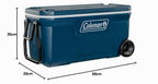 Glacière rigide portable Xtreme Cooler 94 L avec roues isolation en mousse PU