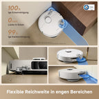 Saugroboter mit Wischfunktion L10s Ultra Gen 3 Kit 25.000 Pa, All-in-One-Station mit automatischer Reinigung und 200 ml Reinigungsflüssigkeit