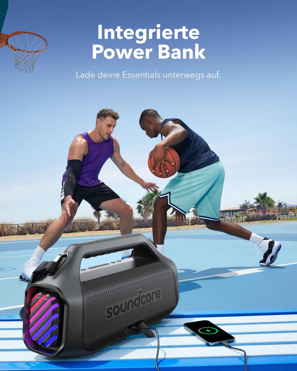 Bluetooth-Lautsprecher Boom 2 Plus 140 W Stereo IPX7 wasserdicht 20 Stunden Akkulaufzeit 30 W Schnellladung integrierte Powerbank