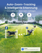 4K PTZ Überwachungskamera Außen mit Auto-Tracking, 6-fachem Hybrid-Zoom und Dual-Band Wi-Fi 6 für 360° Rundumsicht