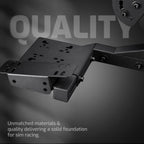 Lenkradständer Wheel Stand 2.0 mit Gaming-Sitz-Schale, zusammenklappbar, kompatibel mit Logitech, Thrustmaster und Fanatec