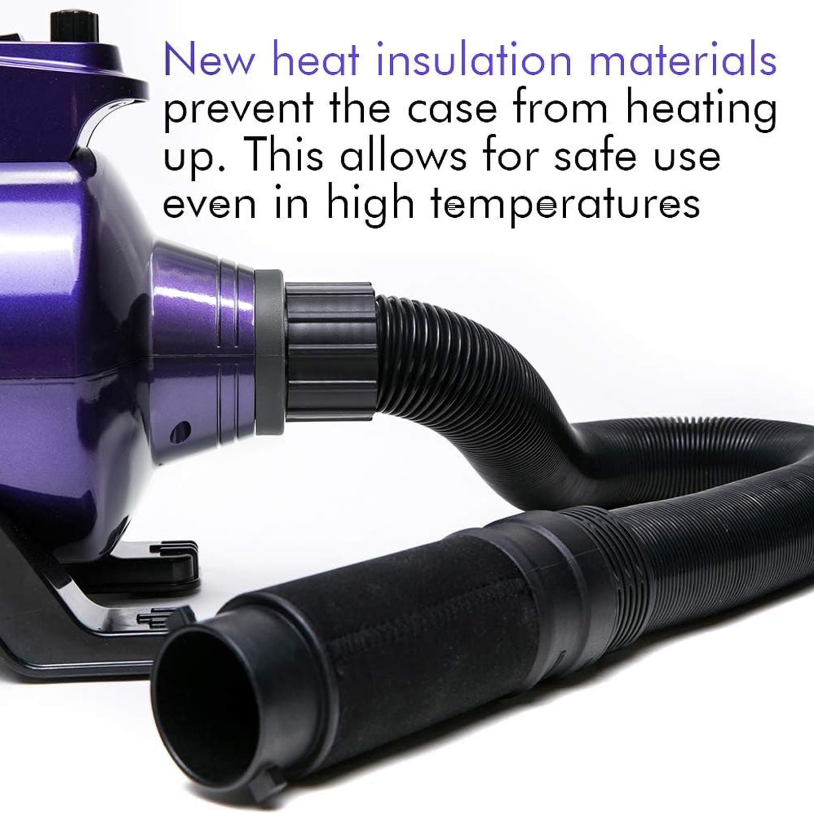Sèche-cheveux pour chien SHD2600P pulseur haute vitesse 5.0 HP 2600 W avec vitesse réglable et accessoires de séchage