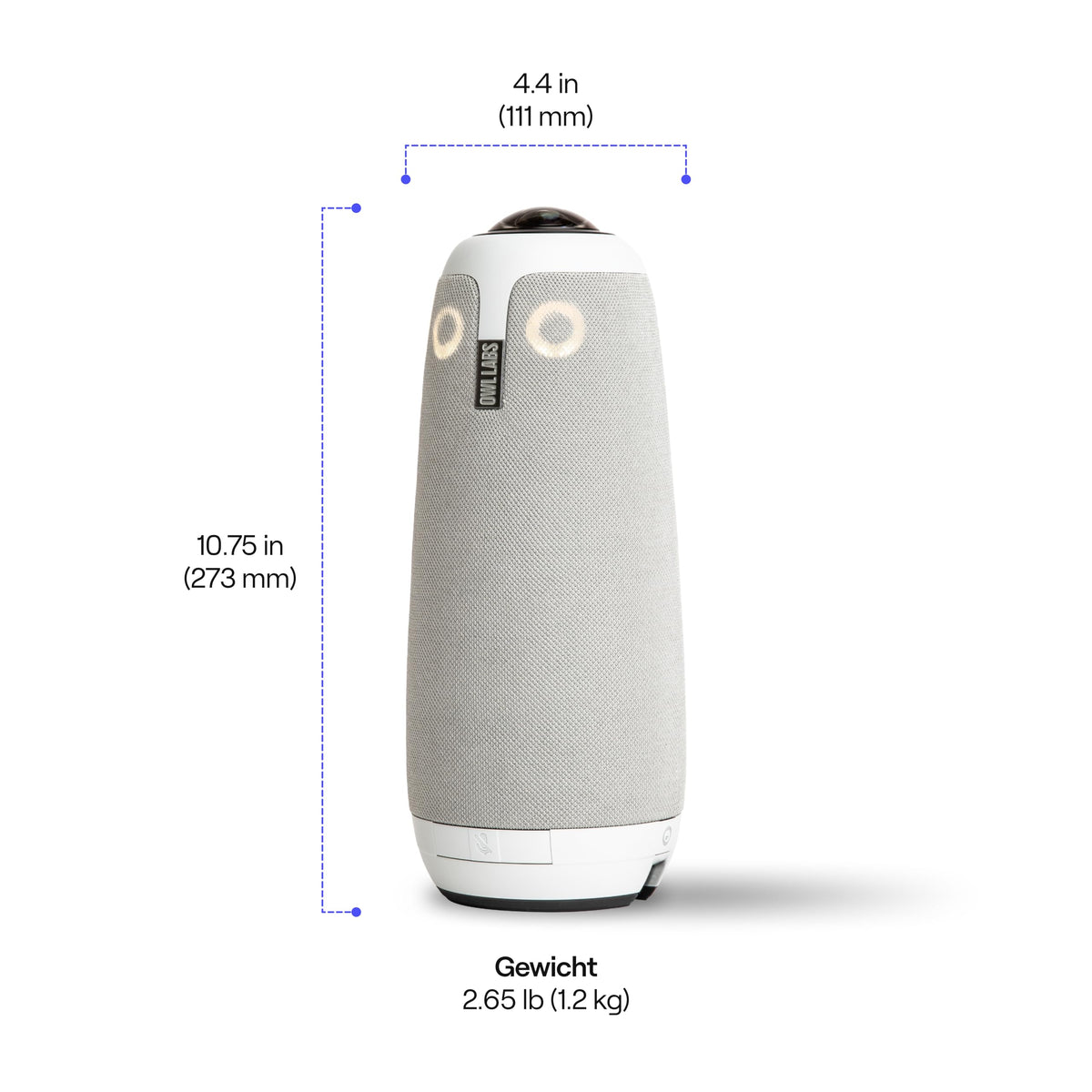 360-Grad-Videokonferenzkamera Meeting Owl 3 mit 1080p HD, Mikrofon und Lautsprecher, automatischem Sprecherfokus und Rauschunterdrückung