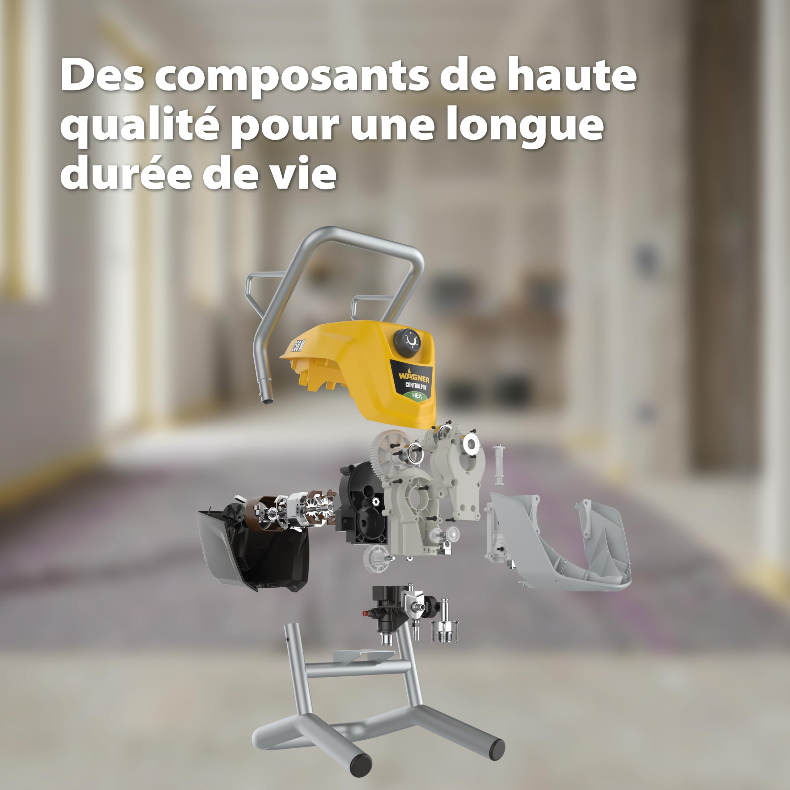 Système de peinture par pulvérisation Airless Control Pro 250 M pour peintures vernis et lasures pression 110 bar avec tuyau 9 m