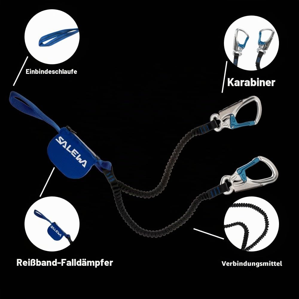 Klettersteig-Komplettset mit Helm Toxo 3.0 und Attac Set, für 40-120 kg, aus Aluminium
