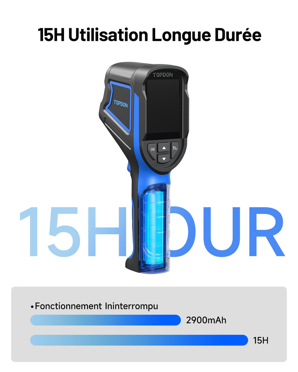 Caméra thermique infrarouge TC004 Mini 240x240 résolution IR avec mesure précise 25Hz batterie Lithium-ion
