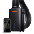 Luftentfeuchter 12 L/Tag für Growzelt, Indoor-Garten und Keller mit 2,1-L-Tank, Digitalanzeige und 24-Stunden-Timer
